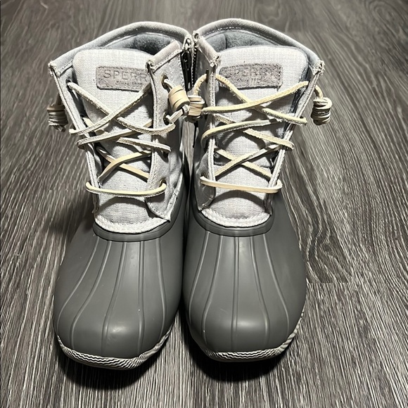 Sperry Gray Ankle Boots Waterproof Comfort - Picture 6 of 6